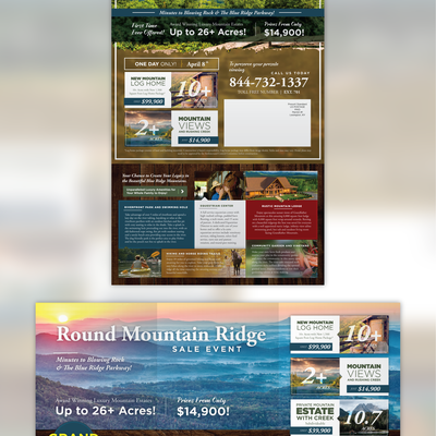 Round Mountain Ridge Flyer Design