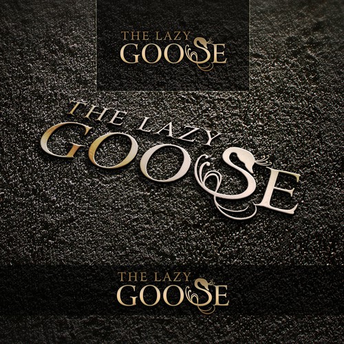 Goose design with the title 'The Laze Goose'