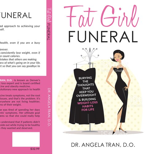 Pink book cover with the title 'Fat Girl Funeral'