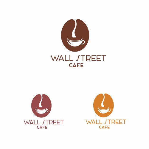 Wall logo with the title 'Cafe logo'