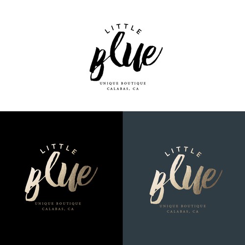 Boutique logo with the title 'Little Blue Boutique Logo'