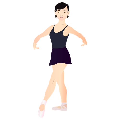 Ballet design with the title 'Ballerina'