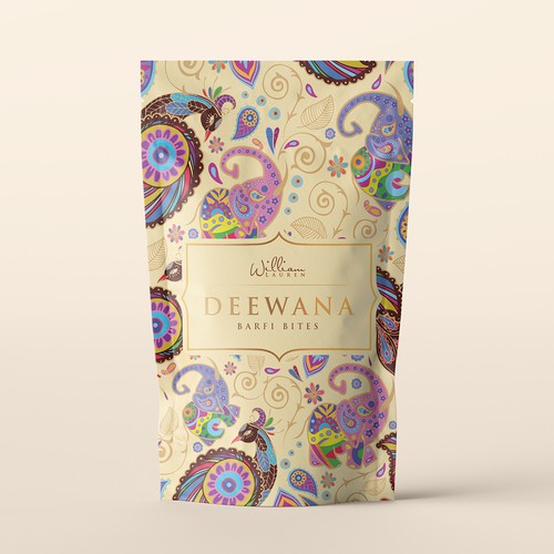 Ethnic design with the title 'deewana packaging'
