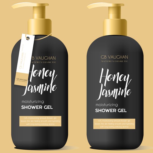 Shower design with the title 'Shower gel'