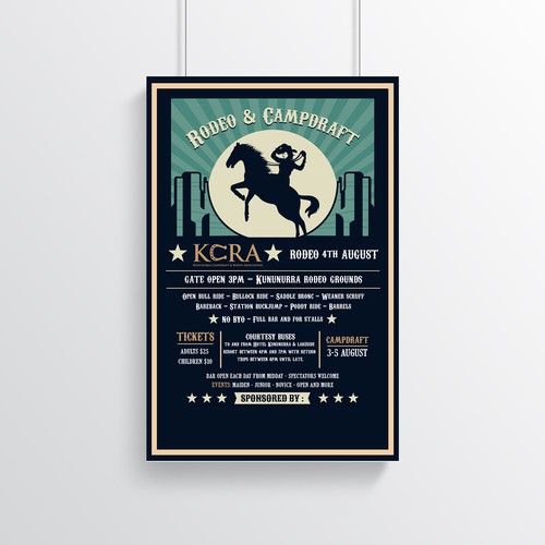 Rodeo design with the title 'Rodeo Poster'