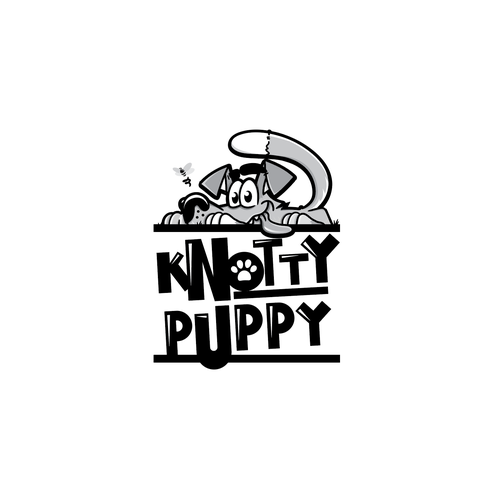 Lovely logo with the title 'Knotty Puppy'