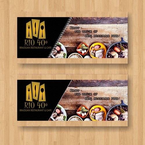 Wow design with the title 'Facebook Cover For Restaurant'