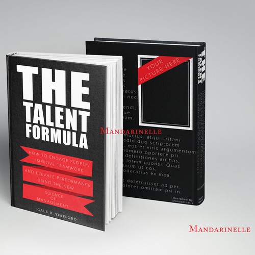 Formula design with the title 'Create a book cover for "The Talent Formula" (soon to be published)'