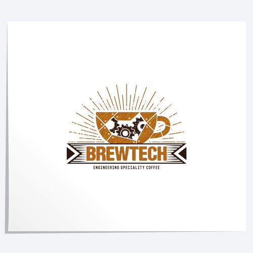 Steampunk logo with the title 'Modern Retro Logo Concept'