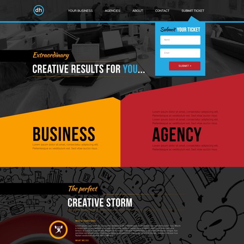 Cool website with the title 'Branding, Business, Web & Agency Website'
