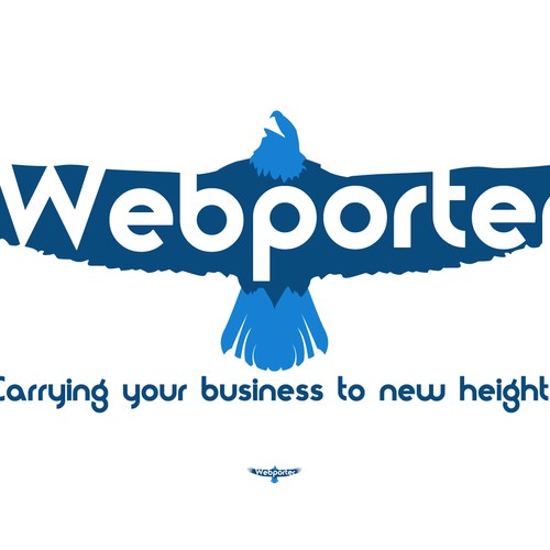 Hawk logo with the title '★ Stylised Type Logo incorporating Soaring Eagle'