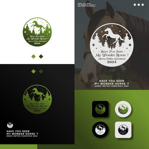 Christmas logo with the title 'Merry Christmas'