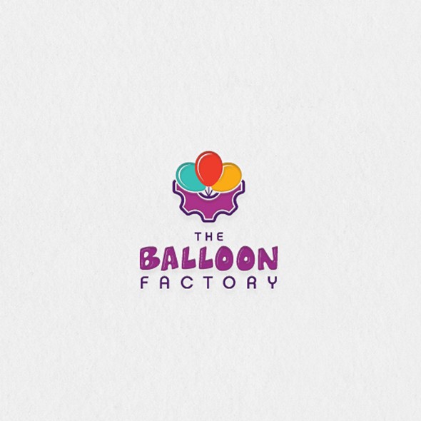 Floating logo with the title 'Baloon factory'