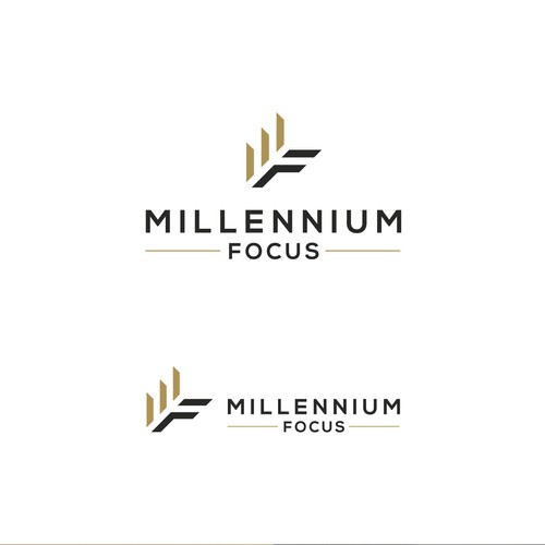Focus logo with the title 'Millennium Focus logo'