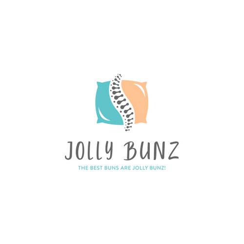 Spine logo with the title 'Playful Logo for Jolly Bunz'