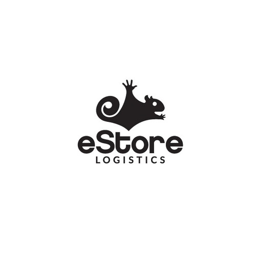 Flying design with the title 'eStore'