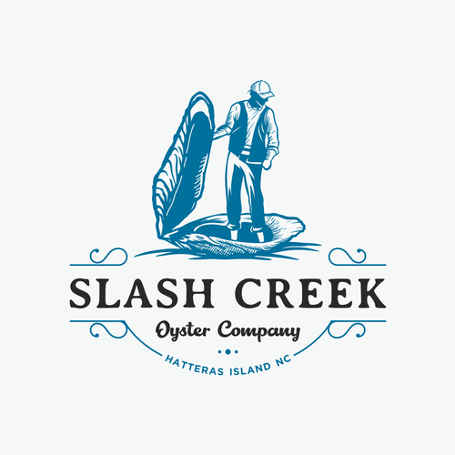 CorelDRAW design with the title 'logo for oyster companies'