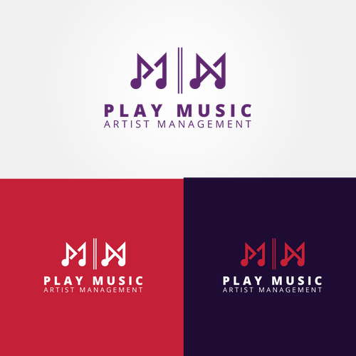 Management brand with the title 'PM / AM logo concept'