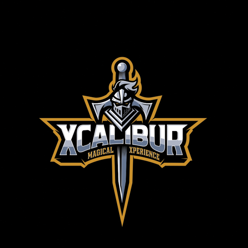 Warrior logo with the title 'Excalibur logo'