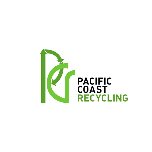 Recycling logo with the title 'Logo design for Recycling Company'
