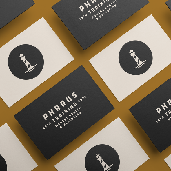 Mental health design with the title 'Pharus Training'