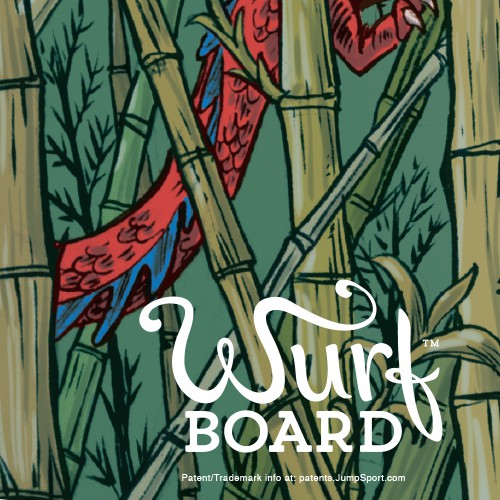 Bamboo design with the title 'Chinese Dragon'