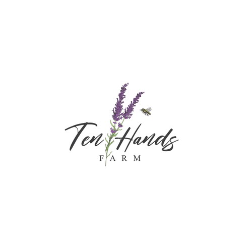 Beekeeping logo with the title 'Logo for a small family farm '