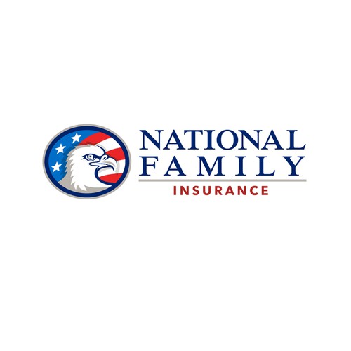 American flag logo with the title 'National Family Insurance'