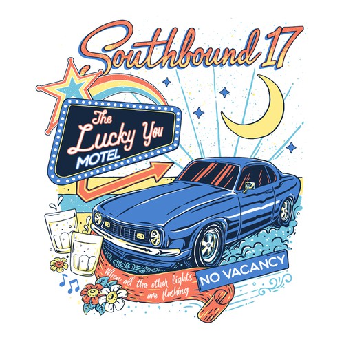 Classic t-shirt with the title 'Southbound 17'