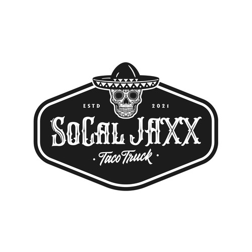 Sombrero design with the title 'SoCal Jaxx Taco Truck'