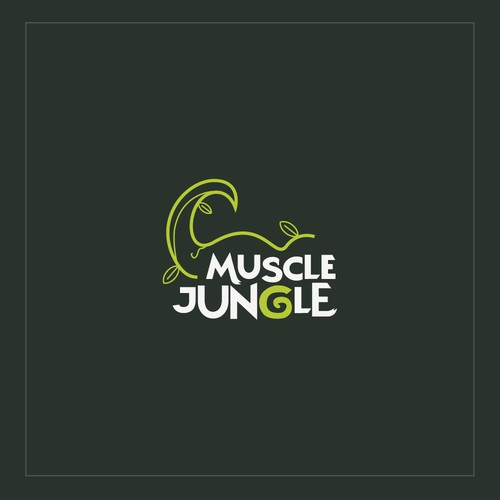 Jungle logo with the title 'Muscle Jungle'