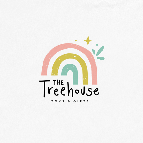 Rainbow design with the title 'Logo Design for The Treehouse'