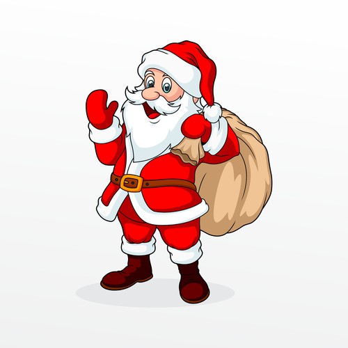 Santa shop claus logo