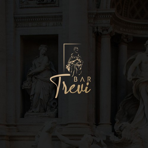 Roman design with the title 'Three level Restaurant/Bar Logo'