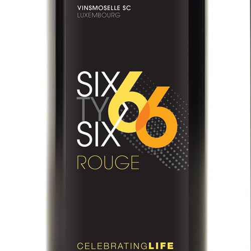 Wine design with the title 'Young Wine Packaging Design'