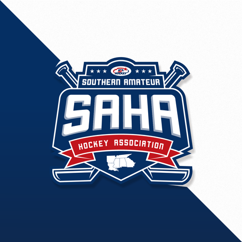 Hockey puck logo with the title 'USA Hockey Affiliate needs a logo refresh'