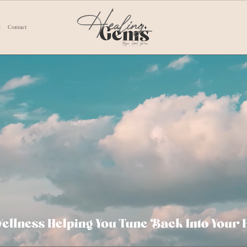 Reiki design with the title 'Dynamic ecommerce and appointment booking site for reiki healer'