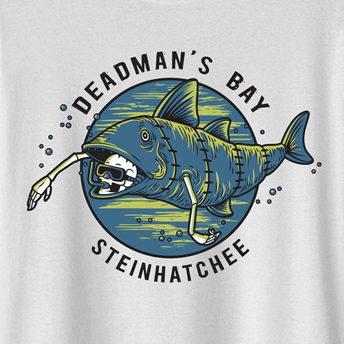 Unique t-shirt with the title 'The Absurd Fish'