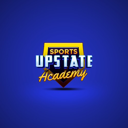 3D sports logo with the title 'A 3D Logo for a Sports Academy'