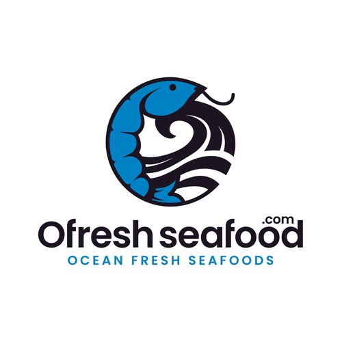 Seafood logo with the title 'Ofresh seafood'