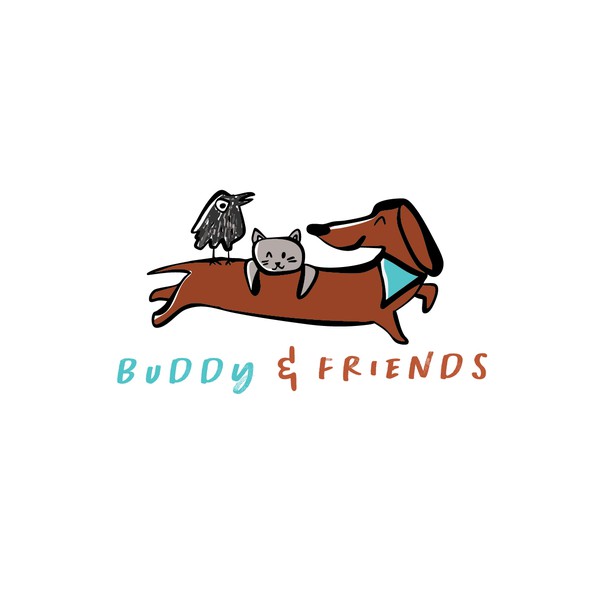 Shop design with the title 'Buddy dog treats'