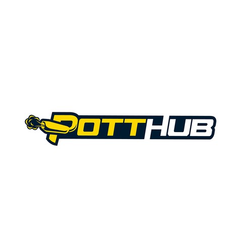 Exhaust logo with the title 'PottHub Logo'