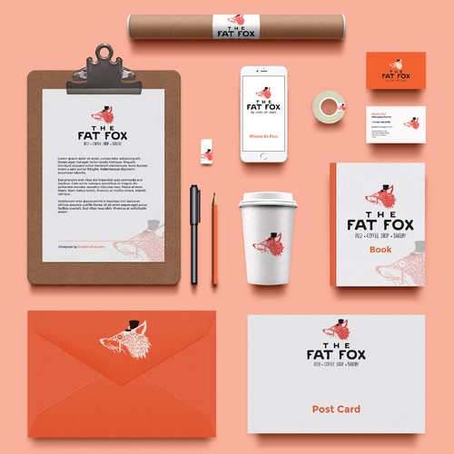 Nice design with the title 'The Fat Fox'