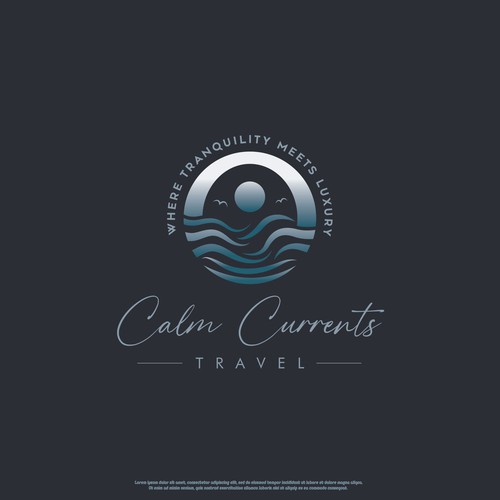 Sunlight logo with the title 'Travel Advisory Agency Logo'