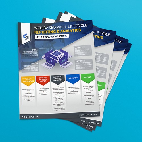 Sheet design with the title 'Strattix Business Sell Sheet'