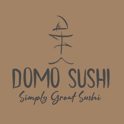 Sushi logo with the title 'Domo Sushi Logo'