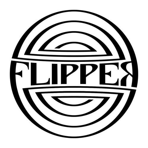 Lifestyle logo with the title 'logo FLIPPER for trucker hat'
