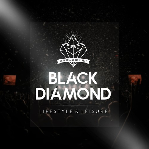 Hotel brand with the title 'Logo Concept; Black Diamond Travel'