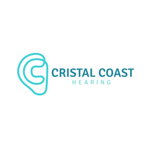 Hearing logo with the title 'LOGO CRISTAL COAST'