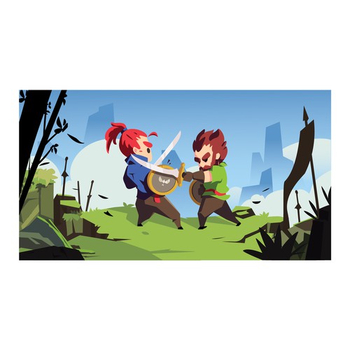 Warrior artwork with the title 'Warriors Fight'